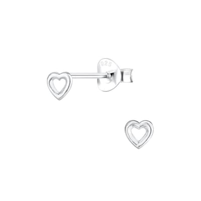 House of Jewels - Hart Oorknoppen / Oorbellen - Echt Zilver