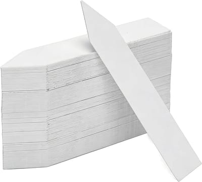 100 stuks waterdichte plantenbordjes voor potplanten en buitenteelt, kunststof etiketten 10 x 2 cm, ideaal voor bloemen en kruiden