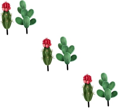 Cactus Tuinornament - Tuinsteker Cactus - Tuin Decoratie - Acryl Materiaal - 25x9.85x1 cm - Gekleurd