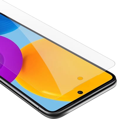 Cadorabo Screenprotector geschikt voor Samsung Galaxy M52 5G - Pantser film Beschermende film in KRISTALHELDER Geharde (Tempered) display beschermglas in 9H hardheid met 3D Touch