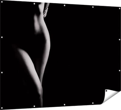Gards Tuinposter Naakte Vrouw Lichaam - Erotiek - 160x120 cm - Tuindoek - Tuindecoratie - Wanddecoratie buiten - Tuinschilderij