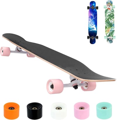 Longboard Skateboard - Compleet Skate Board - Outdoor Skateboarden - 9 Lagen Esdoornhout - 42 inch - Meerdere Kleuren