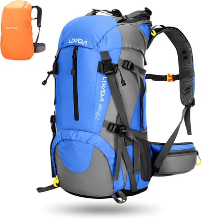 CarryQuest® 50L Tactical Backpack - Waterdichte Survival Rugzak met MOLLE-Systeem & Compressieriemen - Blauw