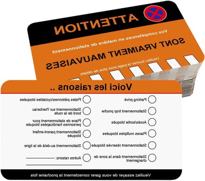 100 Stuks Grappige Parkeerkaarten - Valse Parkeerbonnen voor Gag Gifts en Humoristische Verjaardagen