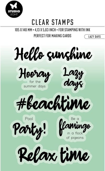 Studio Light By Laurens Clear Stamp Lazy Days