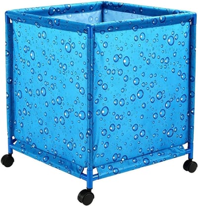 Opbergdoos Zwembadspeelgoed - Opbergbox Organizer - Tuin Organiseren - Oprolbaar Ontwerp - 62 x 62 x 72 cm - Blauw