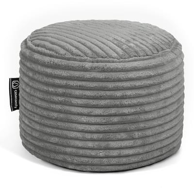 Casacomfy Poeffie - Poef - Rond - Corduroy - Ø 45 cm - Antraciet
