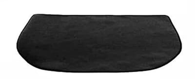 Haardmat - Brandwerende haardmat - Vuurvaste haardmat - Haard tapijt - Vloerbescherming - Hittebestendige mat - Brandvertragende matten - Kachel accessoire - Zwart - 80*50 cm - Glasvezelsilicone - BBQ grills mat - Voor kachels en houtkachels