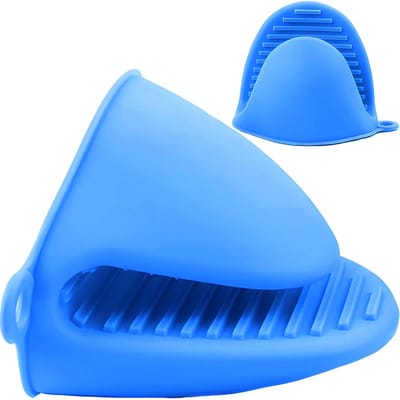 Dailygoods- Ovenhandschoenen Hittebestendig tot 300 °C - Siliconen - Antislip - Duurzaam - Vingerhandvat - Ideale Warmte-isolatie - Ovenwanten