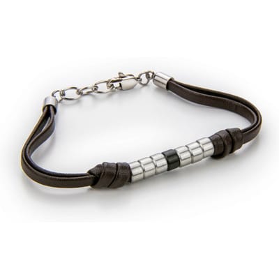 Monomen Men's Genuine Leather Bracelet MM10829SO