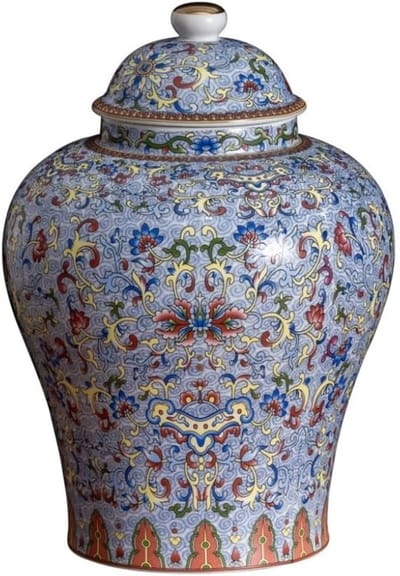 Blauw en Wit Porselein Chinese Retro Keramische Verzegelde Pot Algemene Losse Thee Opslagcontainer Jar Woondecoratie Koffiedikopslag (Color : A-l)