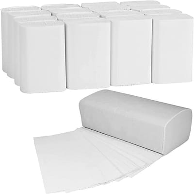 Papieren Handdoekjes Zigzag Dubbellaags - 3000 Stuks Zacht & Absorberend