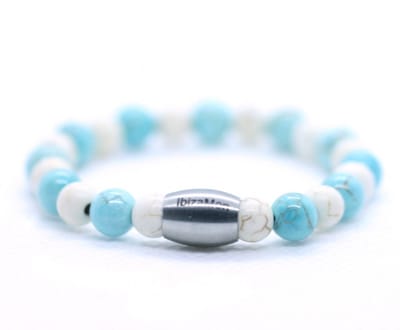 IbizaMen KIDS - Jongens - armband - turkoois - turquoise - 6mm - 15cm