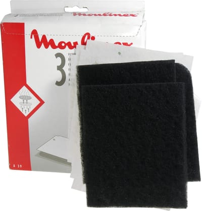 3 stuks Moulinex anti-vet en anti-reukfilters voor friteuses type A39