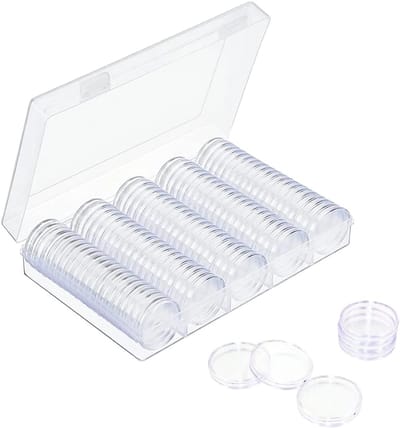 Munt Accessoires Set - Verzamel Set - Munt Bescherming - Met Schuim - Transparant