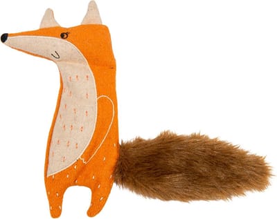 Jack & Vanilla knuffel Revive - L30xB21xH4 cm - Hondenspeelgoed - Honden speelgoed - Puppyspeelgoed - Vos - Honden knuffel - Hondenknuffel - Oranje