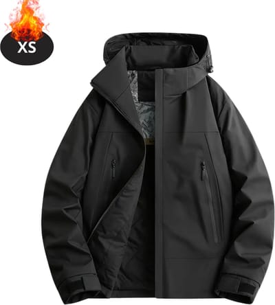 Livano Winterjas - Parka - Heren - Winter - Jas - Volwassen - Stijlvol - Zwart - XS