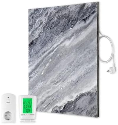 Natuursteen Infraroodverwarming - Infrarood Paneel - Ruimte Verwarmen - Digitale Thermostaat - 500 Watt - Carrara