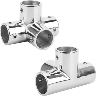 25mm Handreling Fitting 316 roestvrij staal 4-weg Ronde Basis Hardware Accessoires
