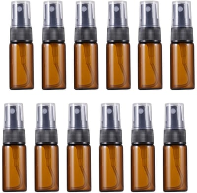 Dailygoods- Sproeierfles 10 ml - Draagbaar - Navulbaar - Amber Glas