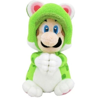SAN-EI World of Nintendo Super Mario Handmagneet Pluche-Luigi Cat (Diversen) Nieuw