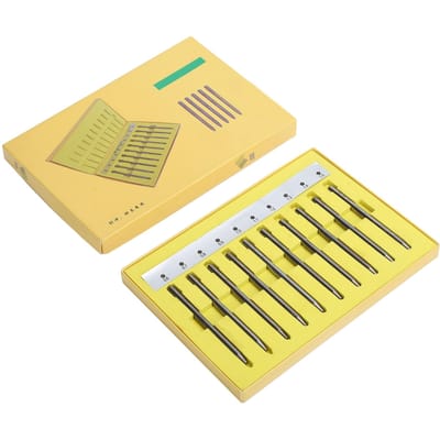 10 stuks Stalen Horlogewijzer Drukker 0.6-1.5mm Montage Fitting Gereedschap voor Horlogemaker Reparatie Winkels beige