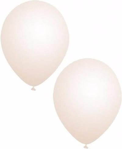 Bellatio Decorations party ballonnen - 25x stuks - transparant - 27 cm - verjaardag - versiering - feestartikelen