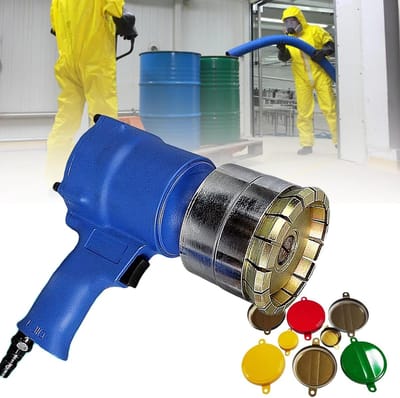 Pneumatisch vatkrimptang voor 55 gallon, niet-elektrische dopper tangen voor 30-40mm en 69-75mm afdichting (75mm)