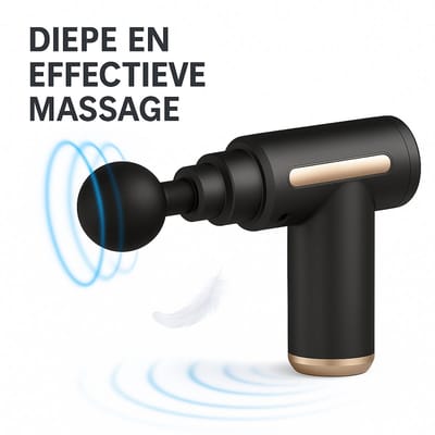 Waledano® Massage Gun – Massagepistool – Spiermassage Apparaat – Deep Tissue & Sportmassage – Zwart