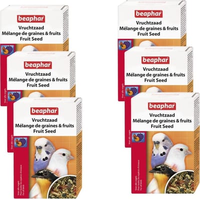 6x Beaphar Vruchtzaad - vogelvoer - 150g