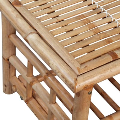 vidaXL - Salontafel - bamboe - 90x50x45 - cm