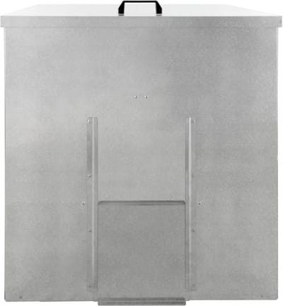 Brandstofopslagkast - zilver - 250kg - incl. kolenschep