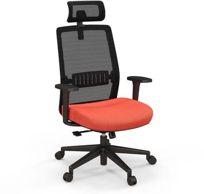 COSTWAY Niet van toepassing: polyesterweefsel, spons, metaal, nylon, zwart, oranje, 60 x 65 x 116-126 cm