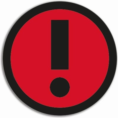 Magnetische Uitroeptekens Basic Rood (5 stuks)