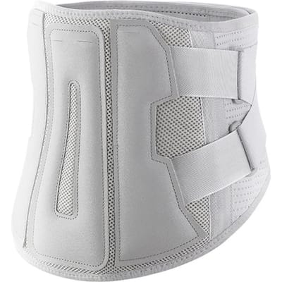 Ceinture Lombaire Avec 3 Coussinets Lombaires Amovibles Pour Hernie Discale Sciatique Scoliose Douleur à la Taille Support Hommes Femmes M grise