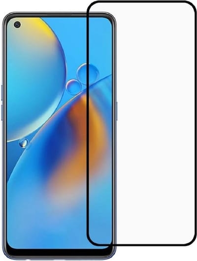 LuxeBass Full Glas screenprotector geschikt voor - Oppo A74 4G - Transparant - Volledige dekking - Premium Glas - beeldscherm - scherm - tempered glas
