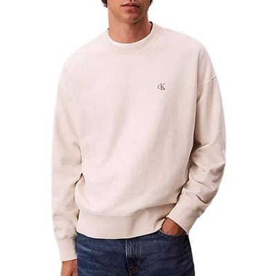 Calvin Klein Premium Terry Monogram Pant Chalk Größe: M | Pullover Outlet | Herren