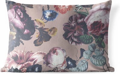 Buitenkussens - Tuin - Bloemen - Kleuren - Roos - 50x30 cm