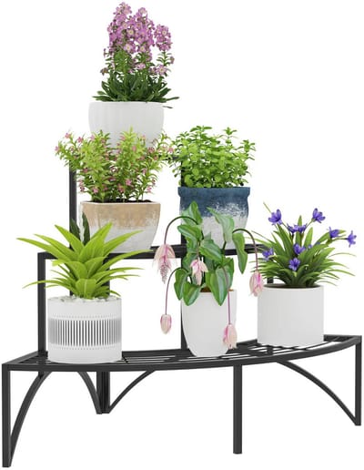 Plantenstandaard – Plantenrek - Plantentafel – Kamerplanten- bloempotten voor binnen en buiten - Metaal