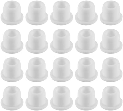 Dailygoods- Knoppluggen 20 Stuks - Waterdichte Rubber - Temperatuurbestendig tot 250 °C - Corrosiebestendig - Geschikt voor Gaten van 12 mm - Afdekken van Leidingen - Rubberen Stop