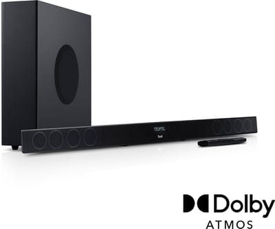 Teufel CINEBAR 11 voor Dolby Atmos 2.1-Set - Soundbar met draadloze subwoofer - Bluetooth met aptX - Virtuele surround sound - zwart