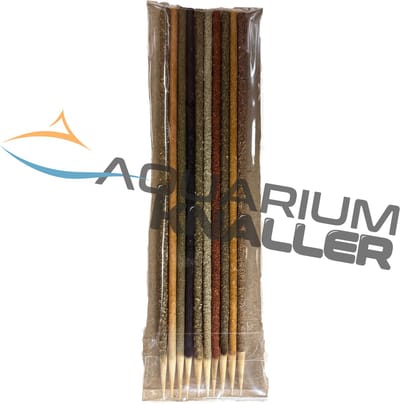 Aquarium Knaller - Garnalenlollies aquarium - Garnalenvoer - 18 cm variatie pack (10 stuks)