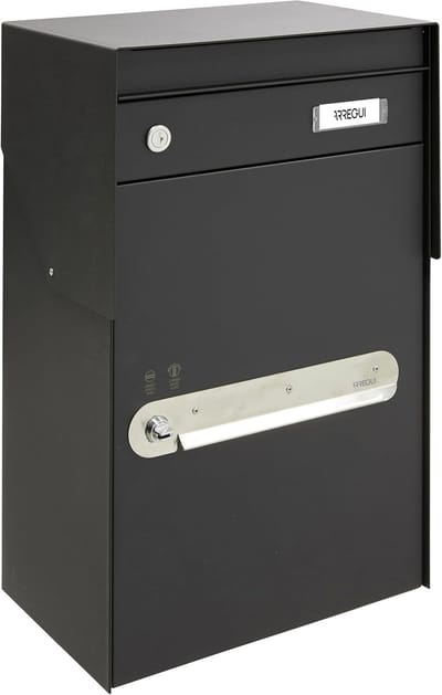 Pakketbox Staal - Brievenbus Pakketten - Veilig Post Ontvangen - Dubbele Onafhankelijke Boxen - 57.5 x 35.5 x 23.5 cm