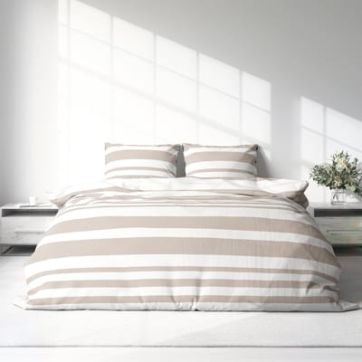 Dekbedovertrek 100% Katoen Premium - 240 x 260 cm - Extra breed - GreigeLines
