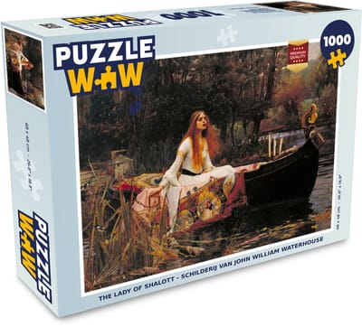 Puzzel The lady of shalott - schilderij van John William Waterhouse - Legpuzzel - Puzzel 1000 stukjes volwassenen