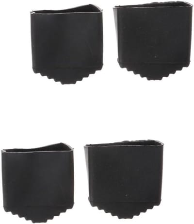 Ladder Voetbeschermers - Antislip Pads - Vloer Beschermen - Duurzaam Rubber Materiaal - 4 stuks - Zwart