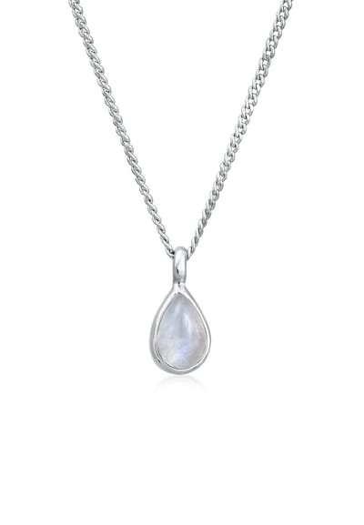 Elli PREMIUM - Halsketting - Elli PREMIUM Halsketting Dames Druppel Hanger Elegant met Maansteen in 925 sterling zilver - Dames