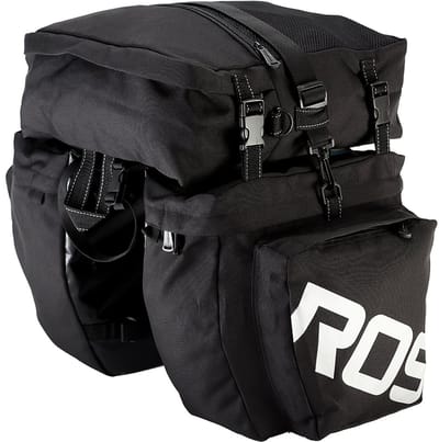 Dutchers® ROS 3-in-1 Waterdichte Fietstas – 37L Bagagedrager Achtertas – Pannier Tas met Afneembare Schouderband & Reflecterende Strip – Fietstas voor Achterdrager – Geschikt voor Stadsfiets, MTB & Vakantie