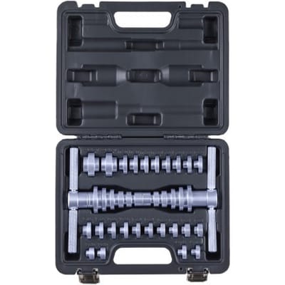 VEVOR Lagerpersset 25-Delige Lagerrace-Afdichtingsdriverset met Bussen en Sleutels, Bussendrivergereedschapset, voor Demontage en Installatie Gemaakt van Aluminiumlegering met Koffer
