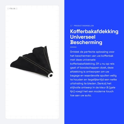 Dailygoods- Kofferbakafdekking Universeel - Voor Auto's - Schakeling - Bescherming - Duurzaam - Eenvoudige Installatie - Bagageafdekking